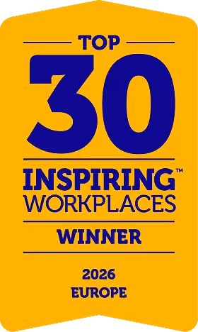Top 30 inspiring places to work 2026 Europe Winner 1