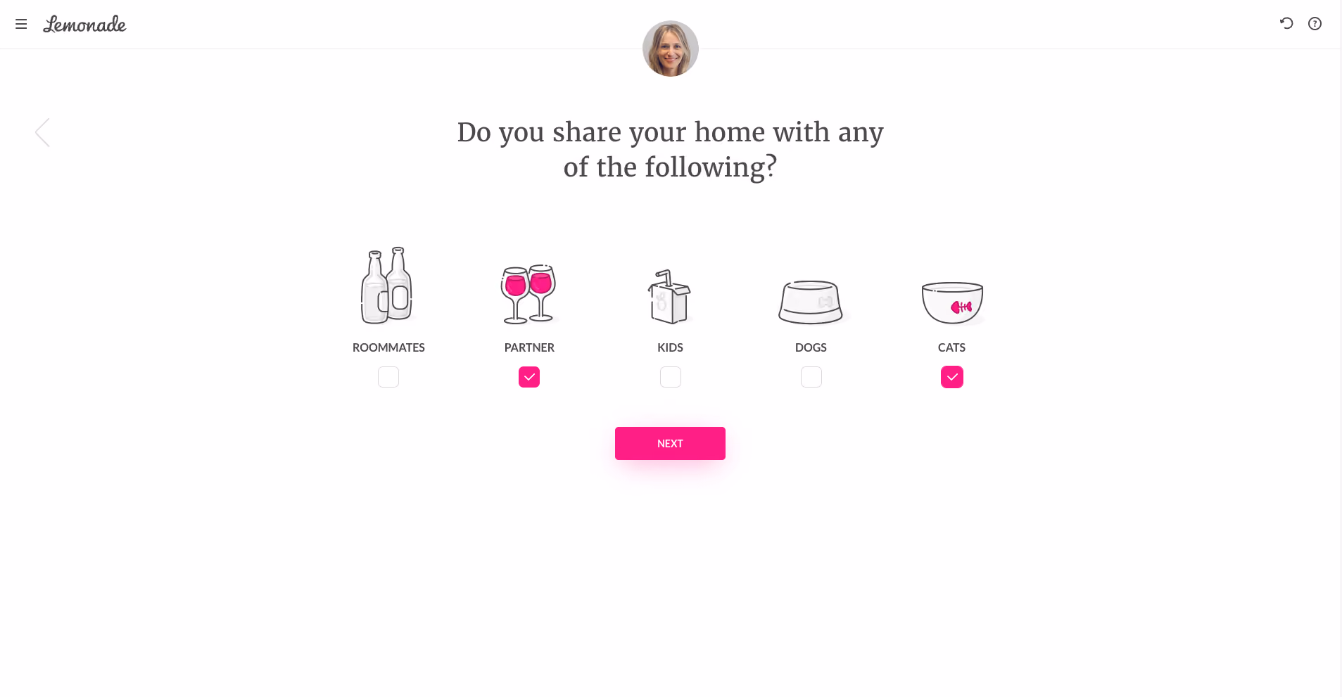 Lemonade Customer Self-Service Example