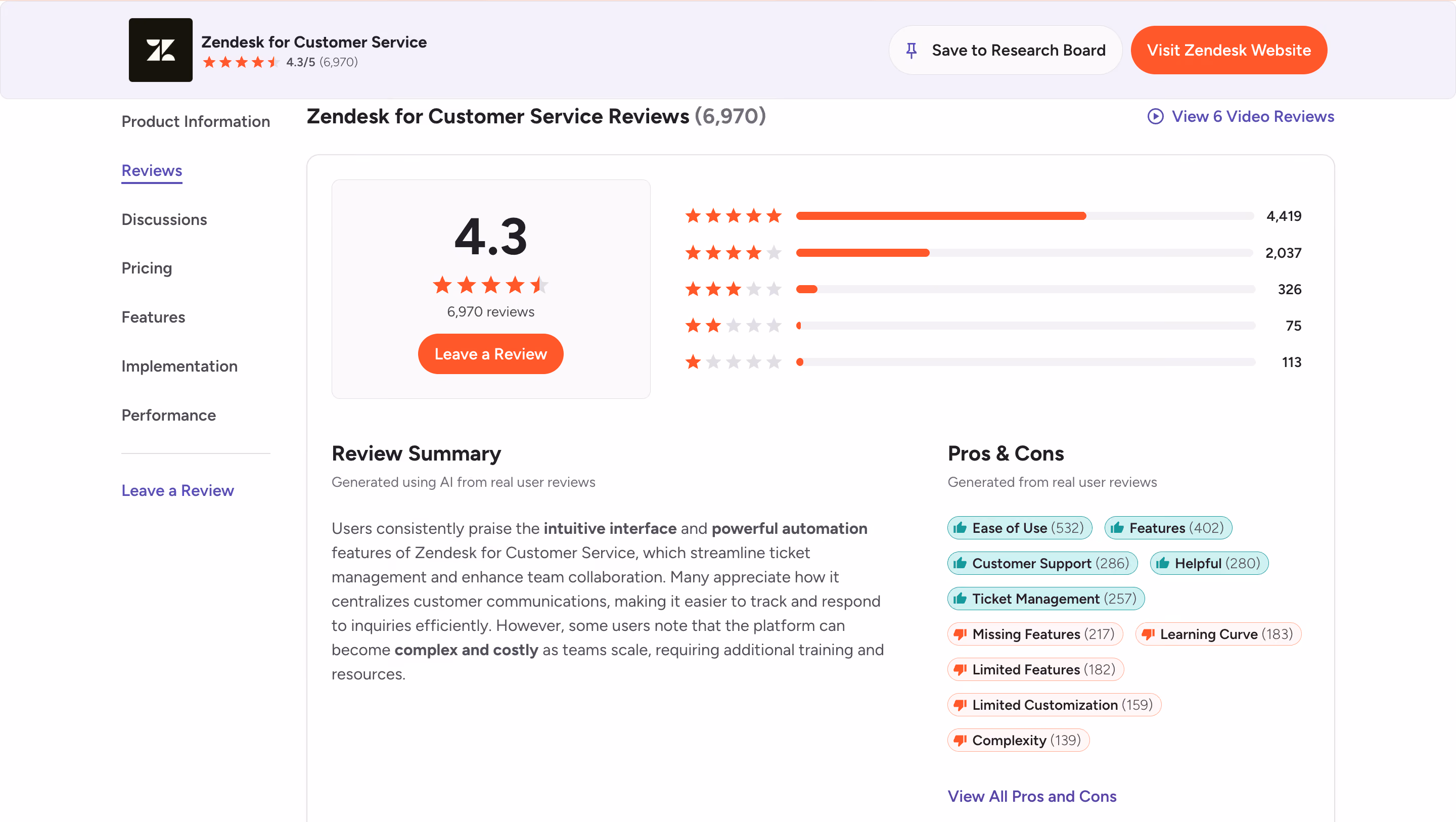 zendesk alternative g2 reviews snapshot