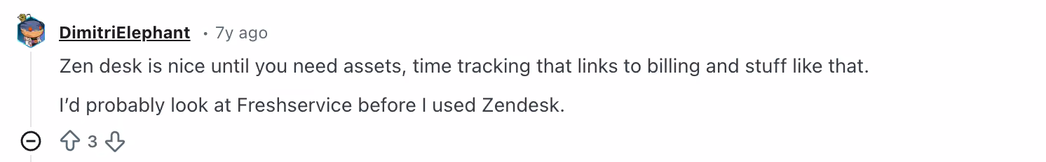 endesk vs Freshdesk Reddit screenshoot example 4