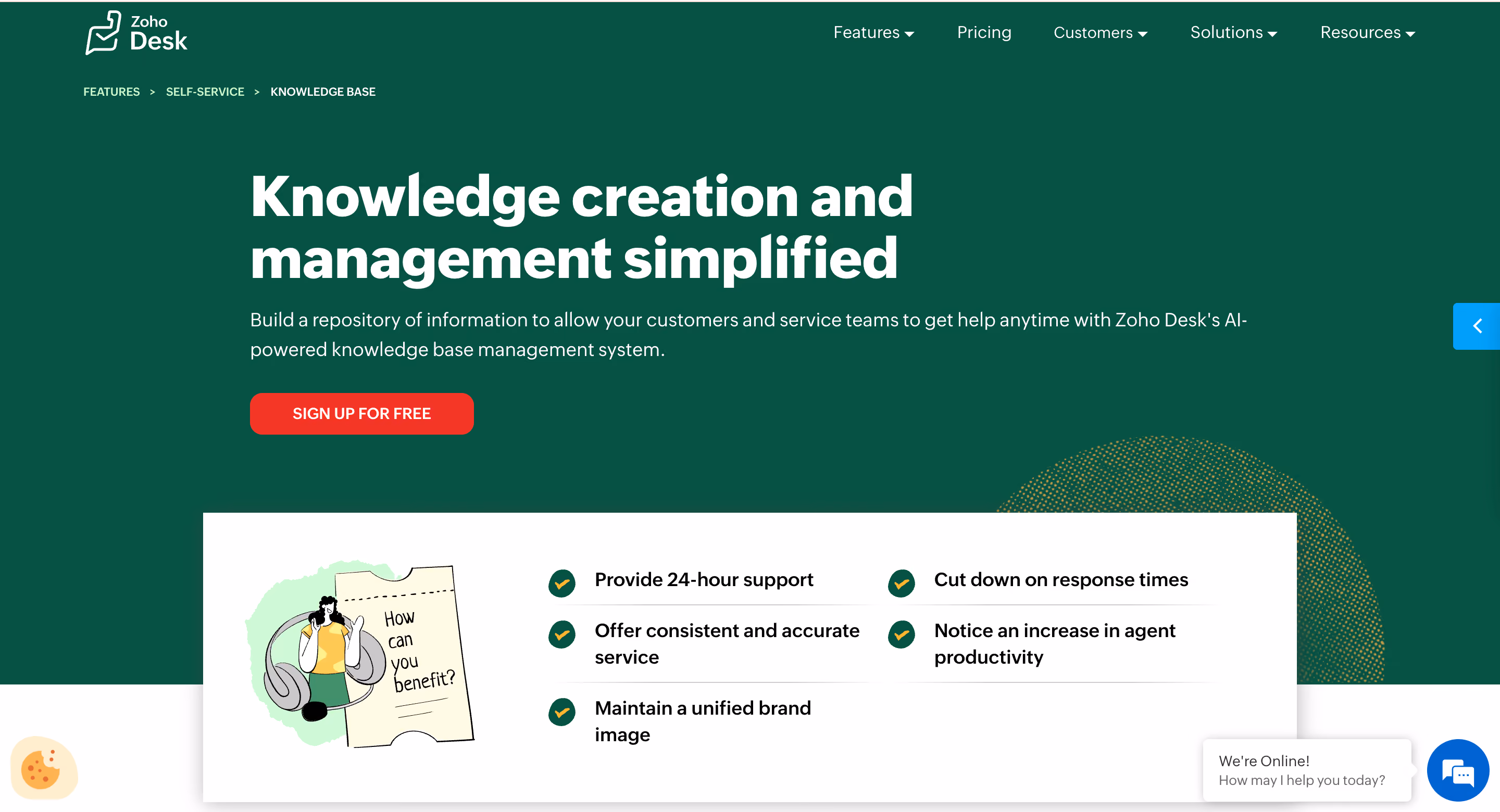 Zohodesk Knowledge Base Software for Customer Support