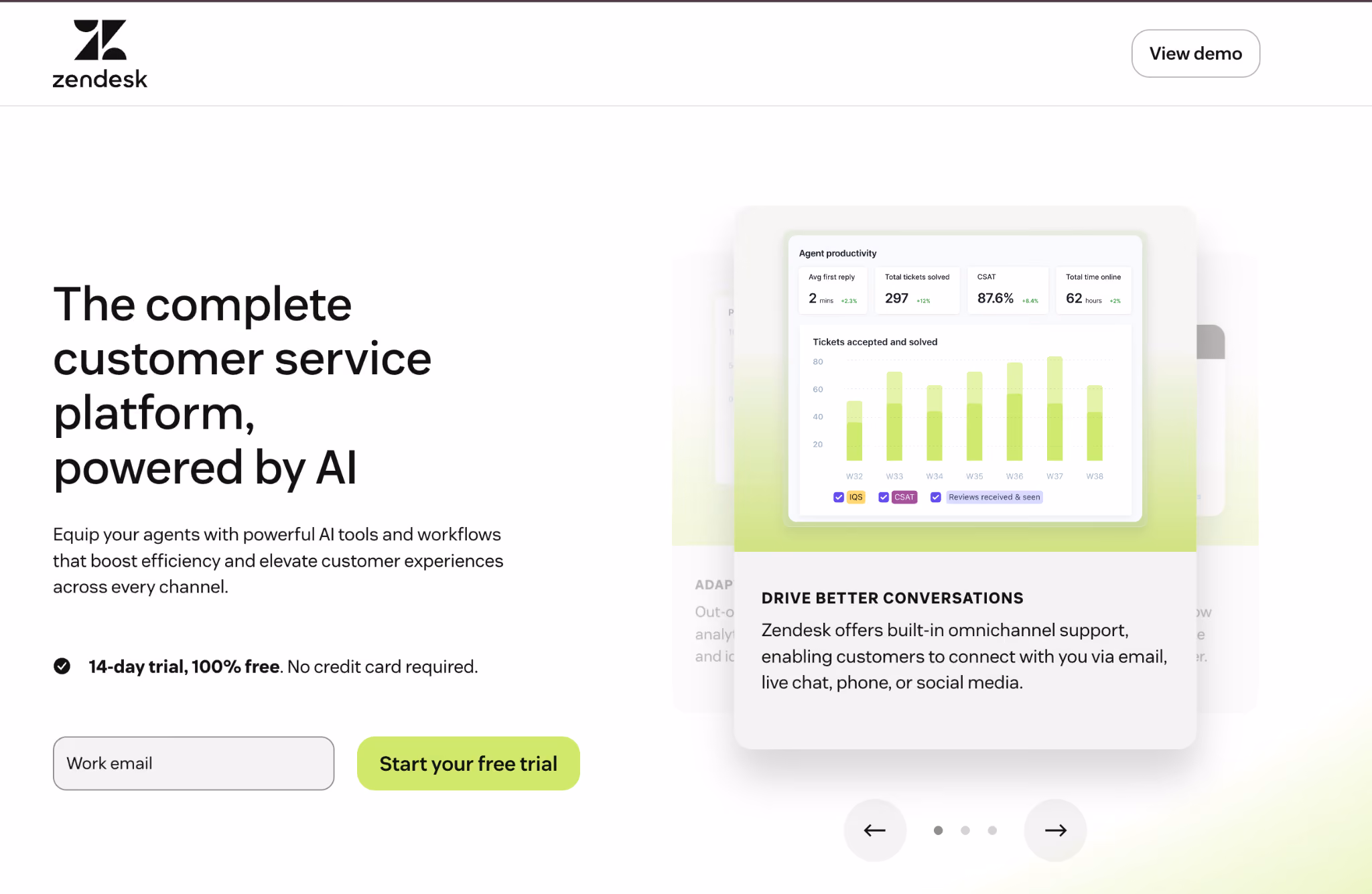Zendesk AI — Best for Enterprise & Omnichannel