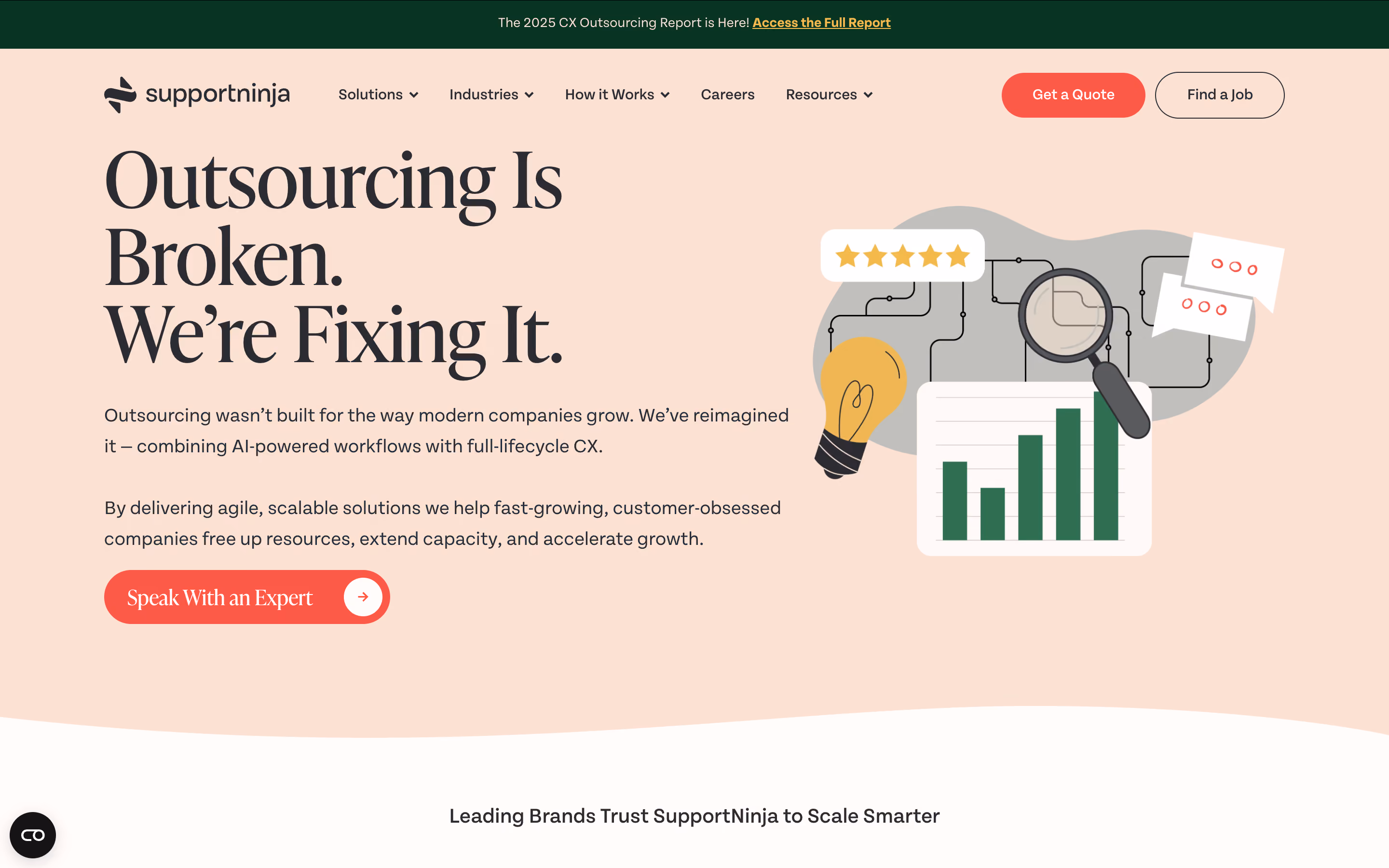 SupportNinja customer service outsourcing