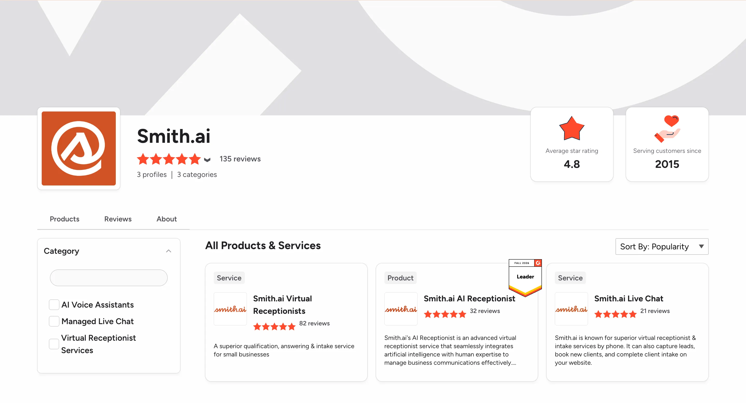 Smith.ao G2 reviews