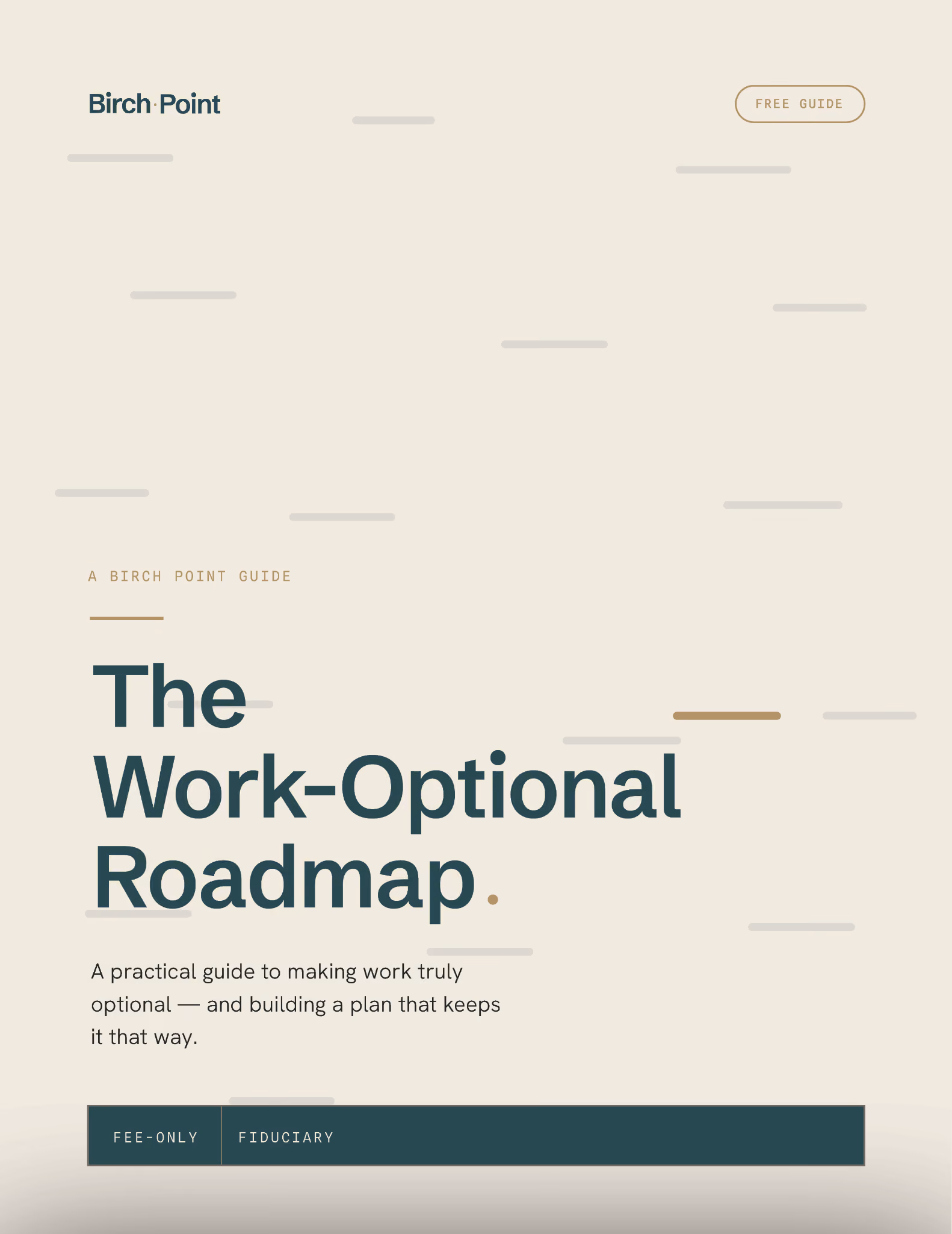 The Work-Optional Roadmap guide cover