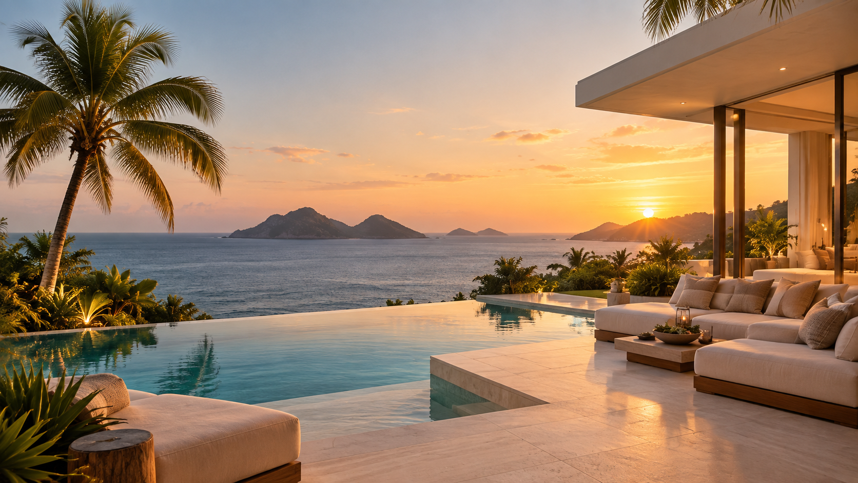 Caribbean luxury terrace