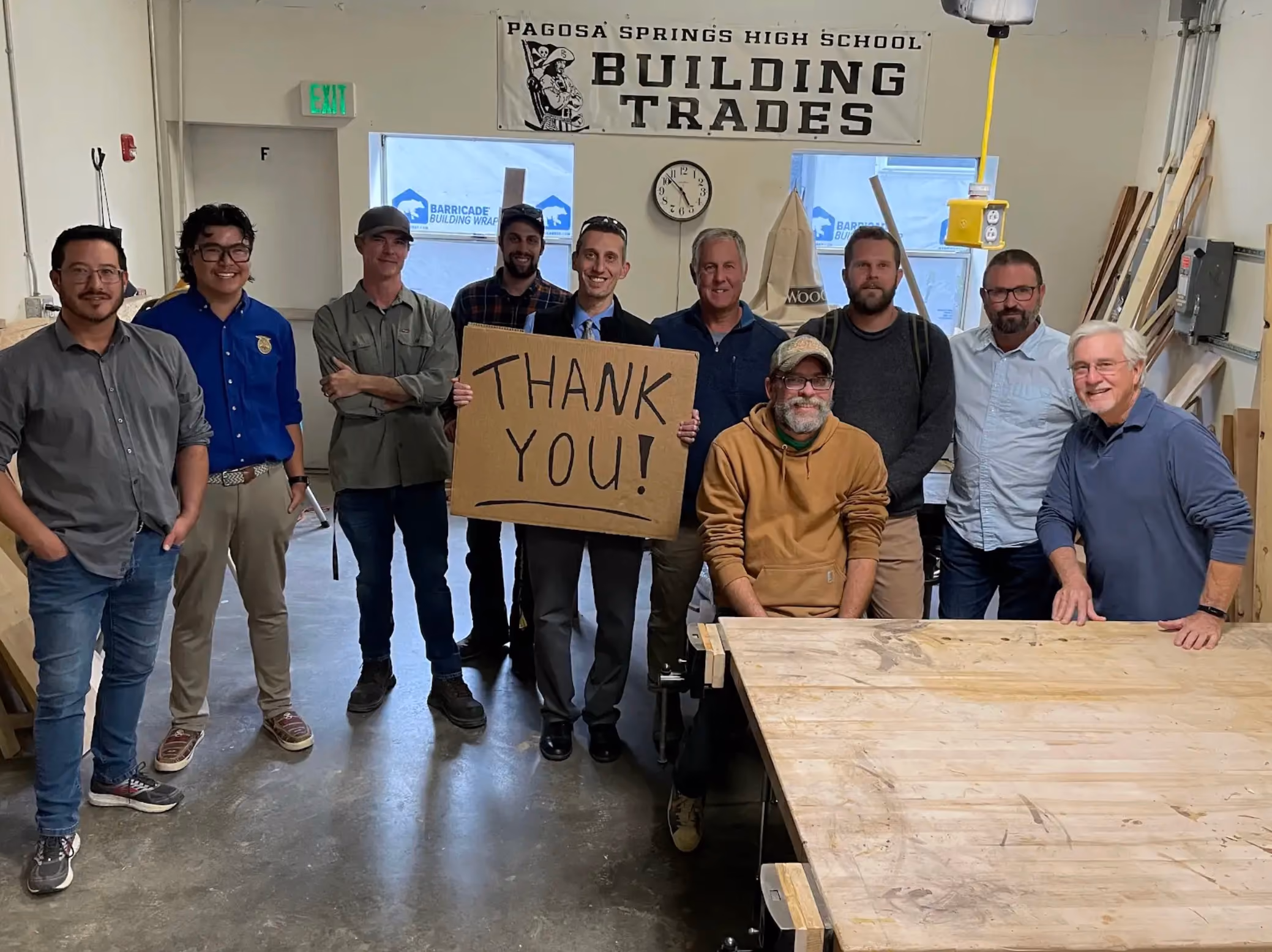 Build Pagosa students in the training shop