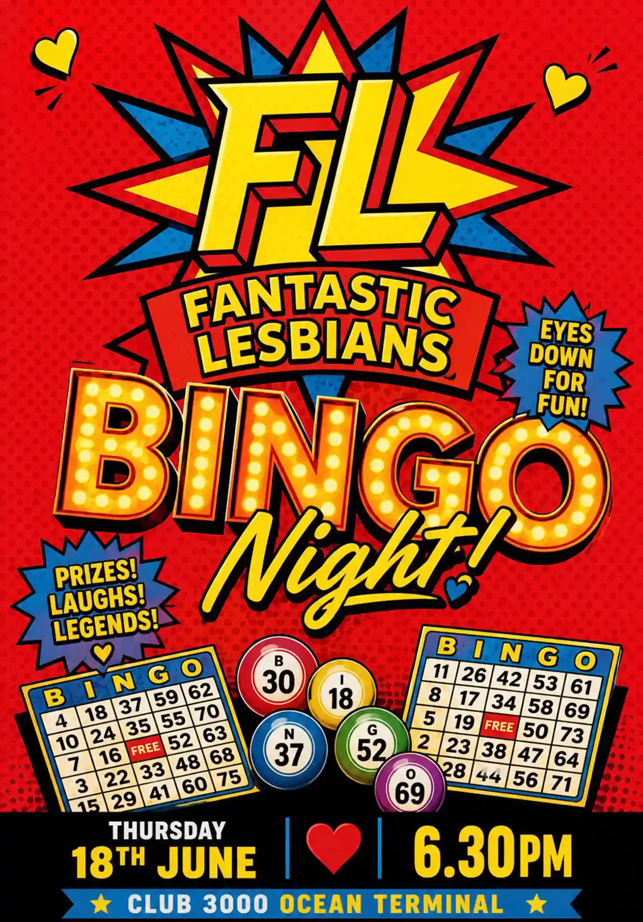 Fantastic Lesbians Bingo Night