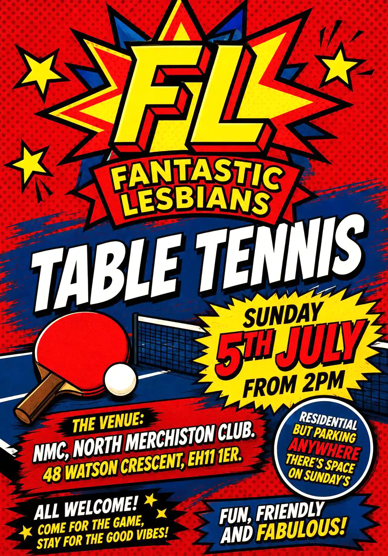 Fantastic Lesbians Table Tennis