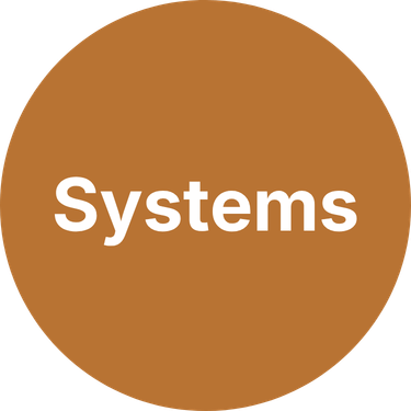 Circular icon labeled "Systems"