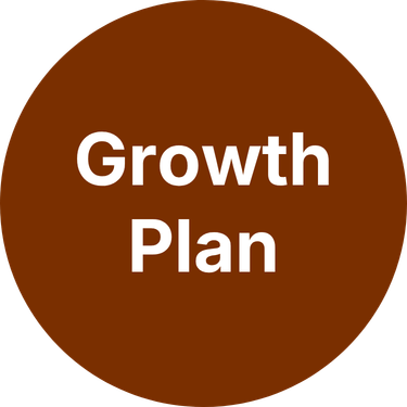 Circular icon labeled "Growth Plan"