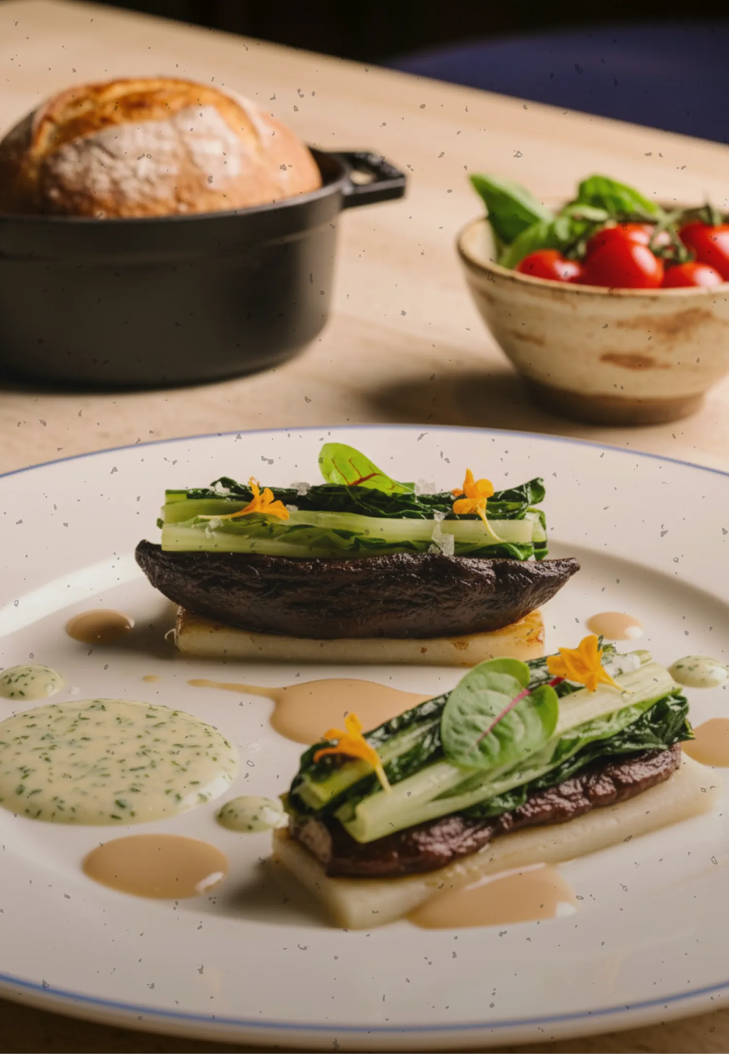 Diego explores local farms and nature to bring the freshest and most unique ingredients into the kitchen, constantly evolving the menu with the seasons.