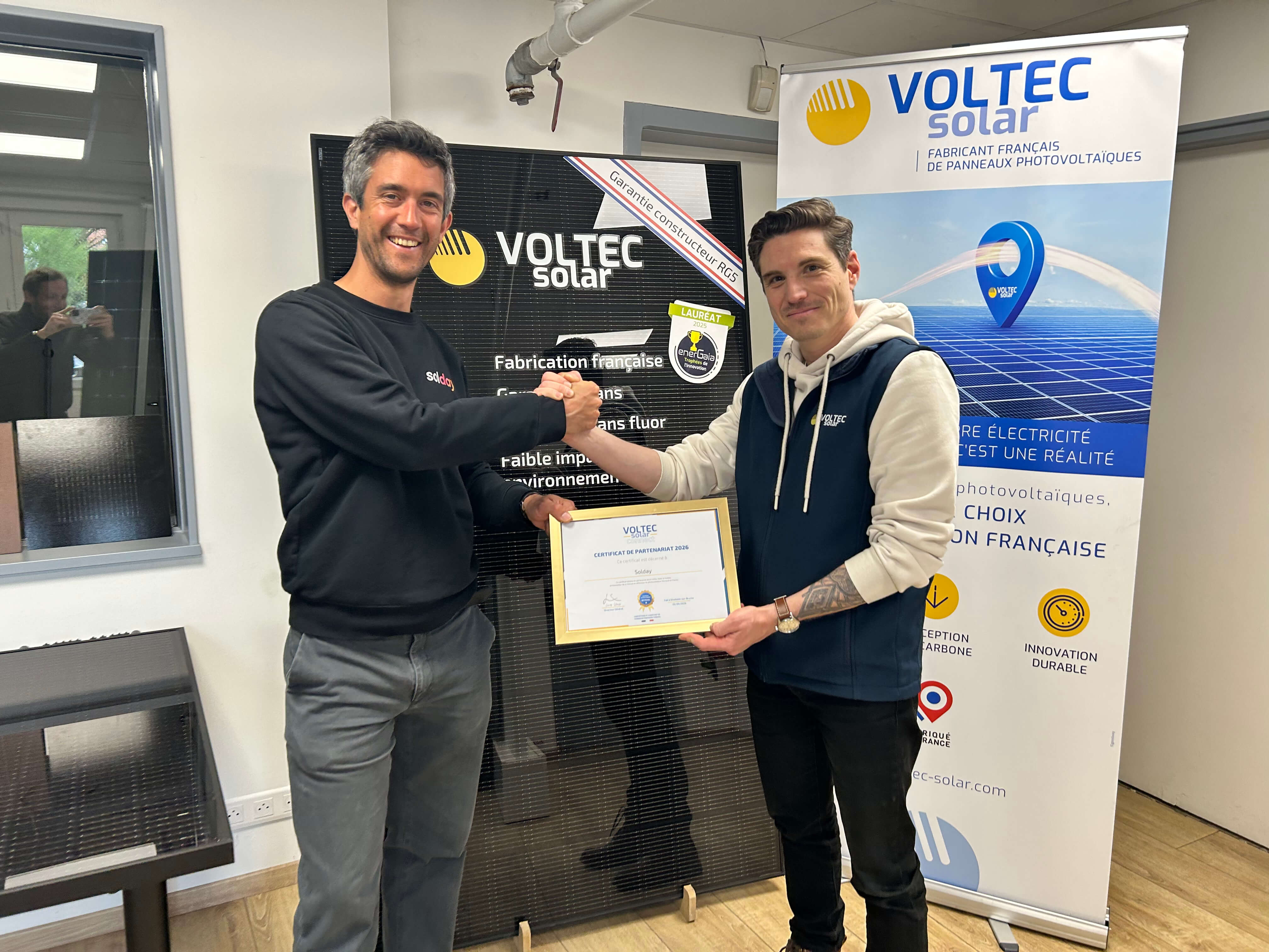 Solday est ambassadeur Voltec Solar dans la région AURA