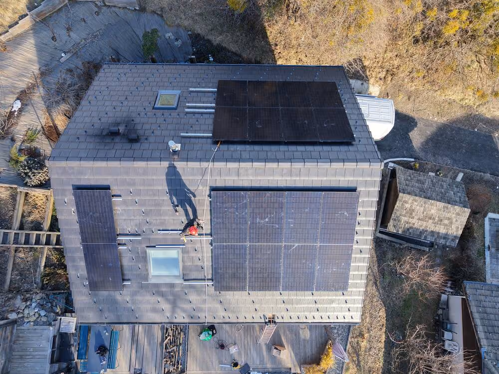 Installation photovoltaïque de 9 kWc à Servoz