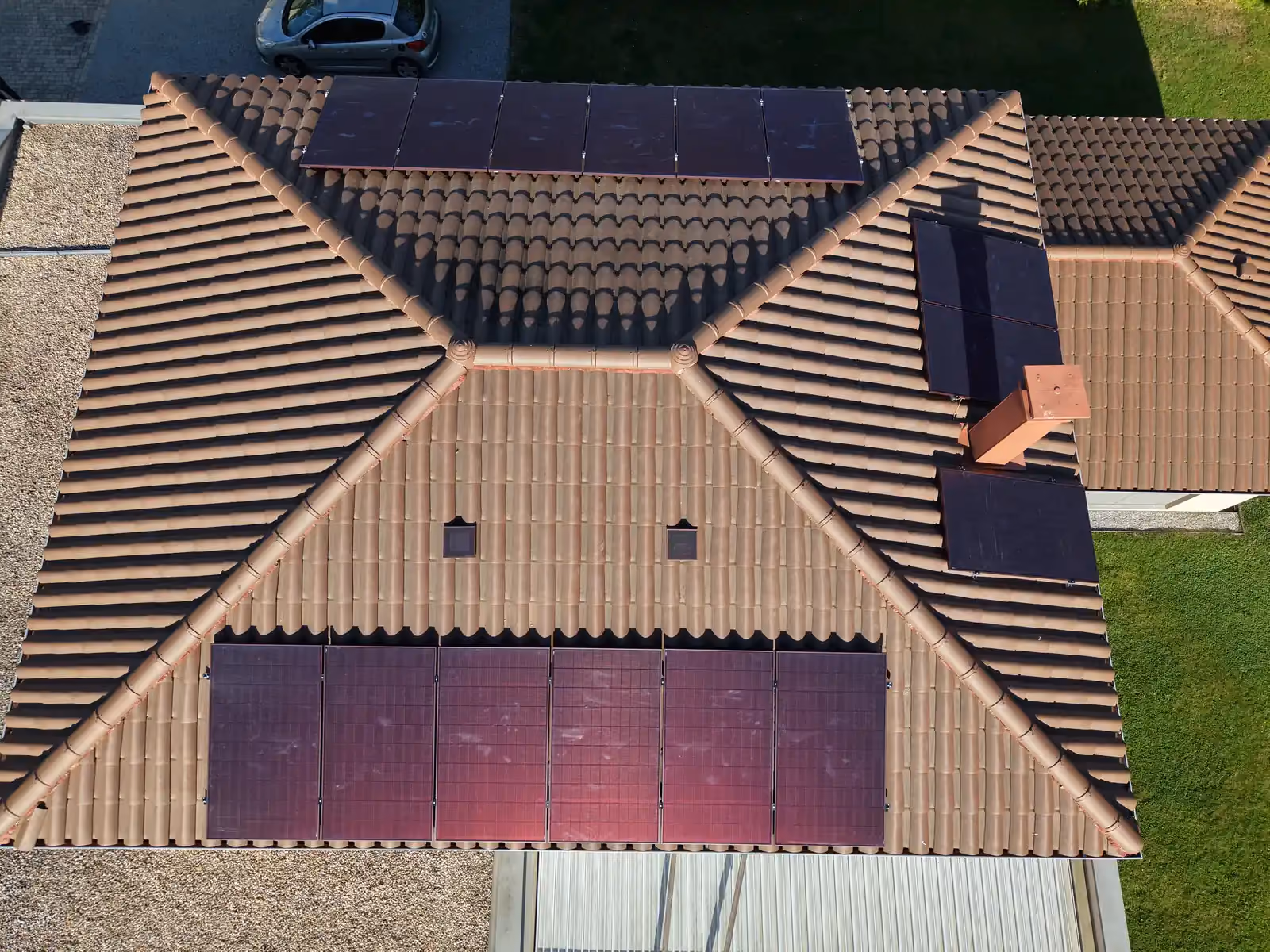 Panneaux solaires installés par Solday à Écully