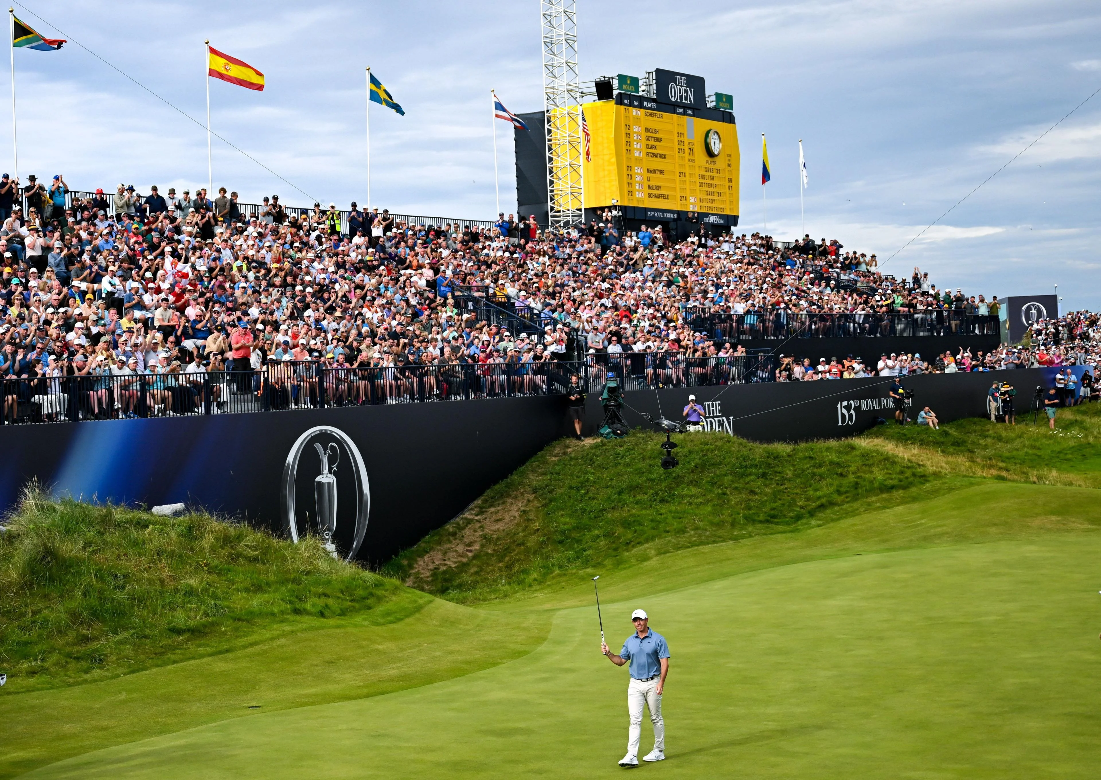 Grandstand crowd at The Open