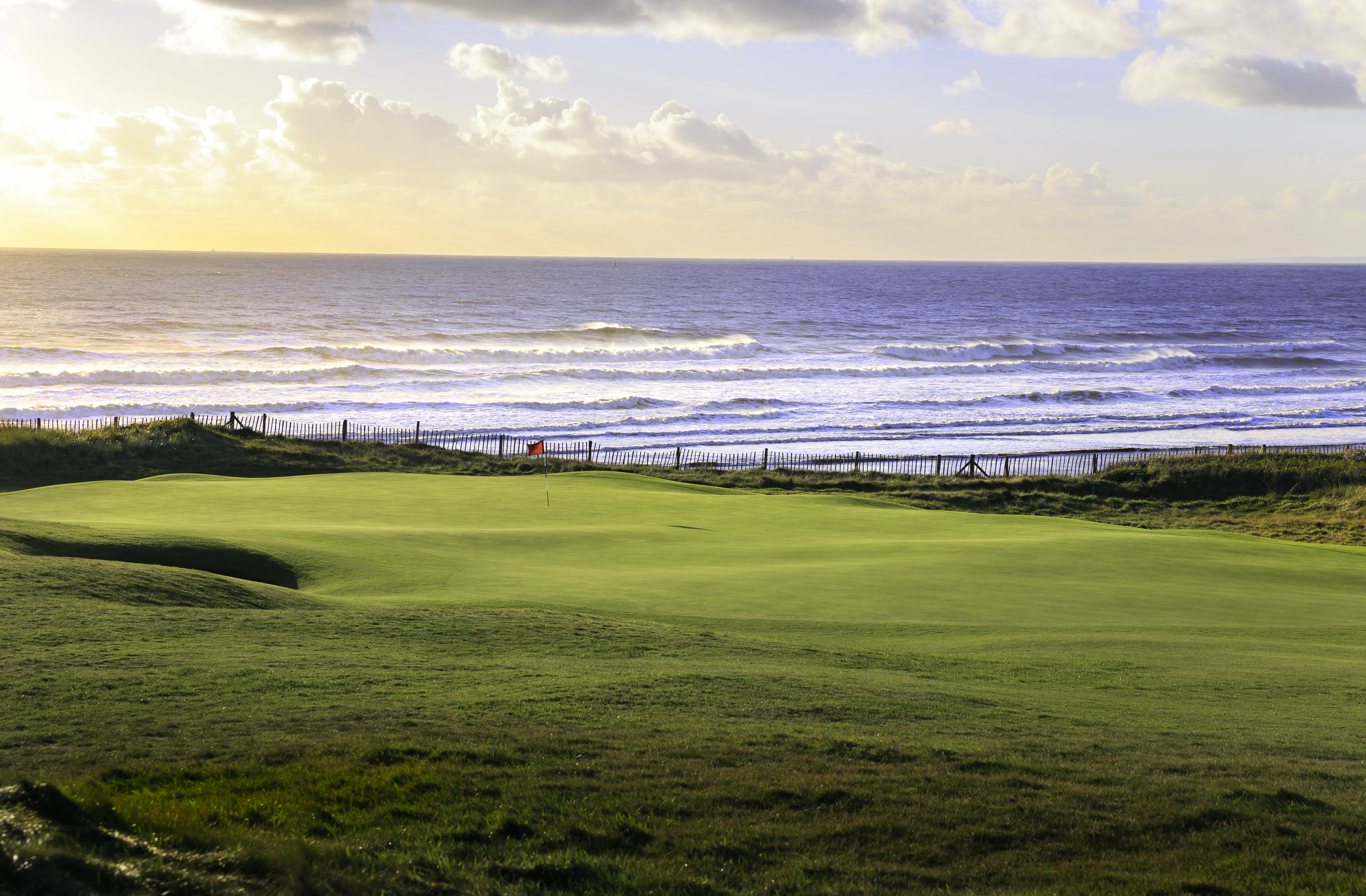Links dunes at sunset