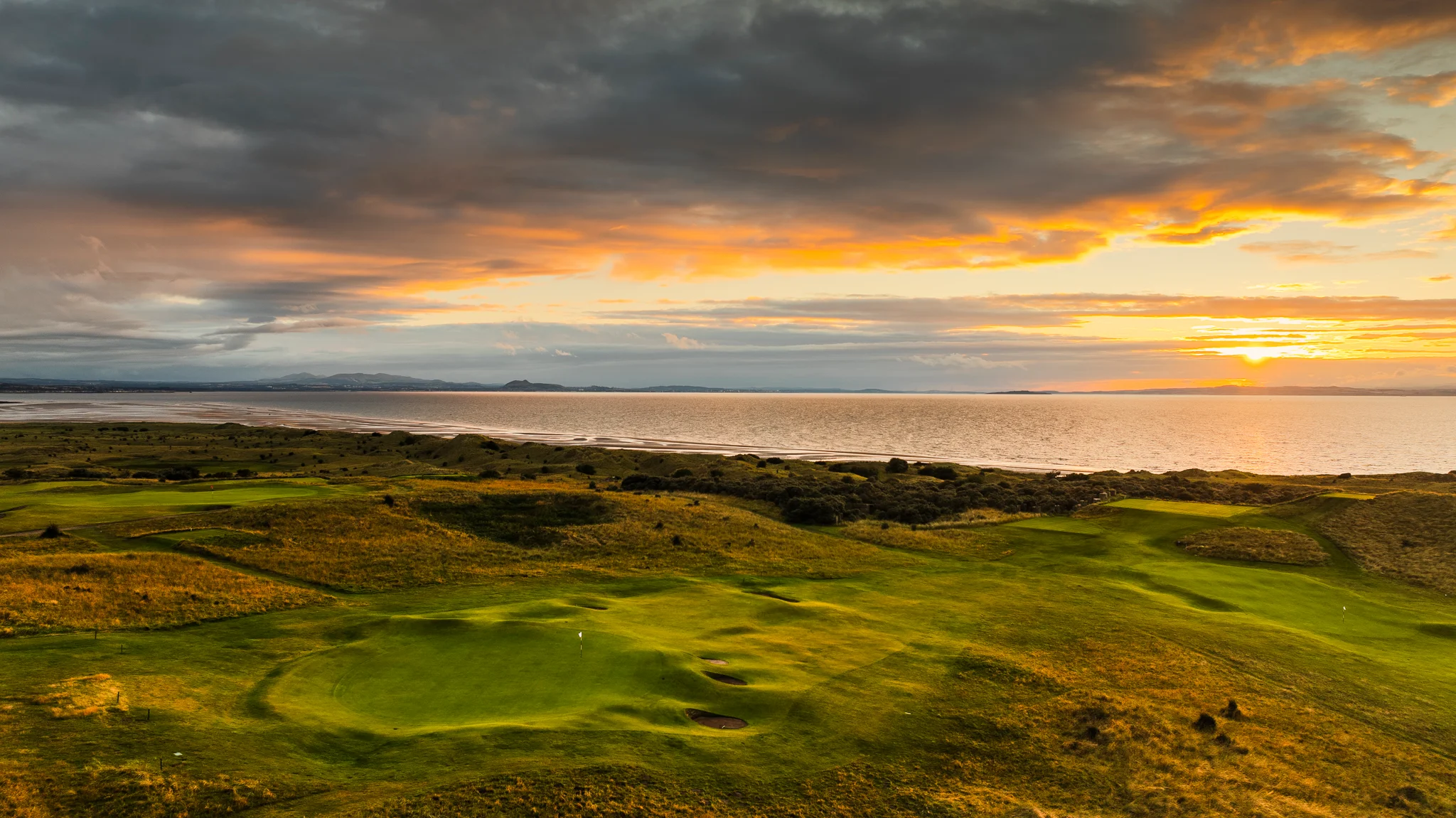 Links dunes at sunrise
