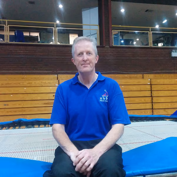 Portrait of Colin Hall, head coach