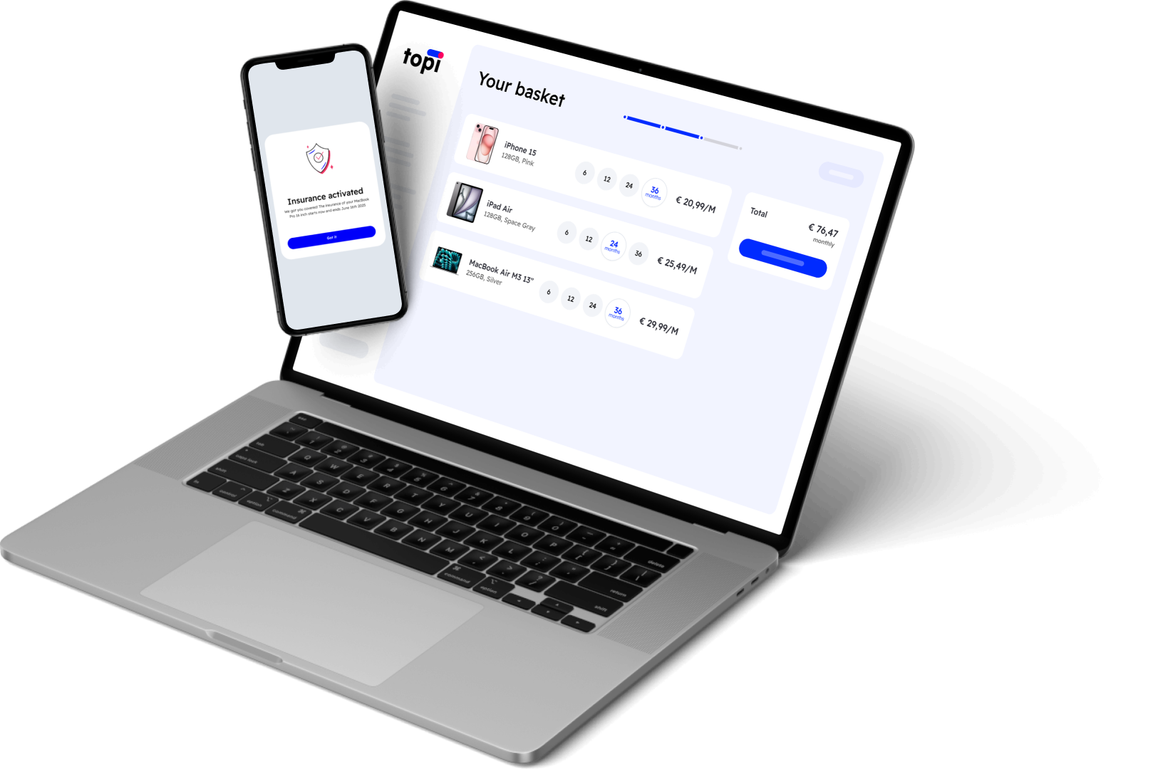 topi Hardware-as-a-Service für Desktop und Mobilgeräte