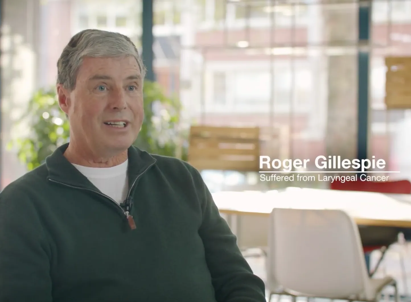 Roger Gillespie - Suffered from Laryngeal Cancer