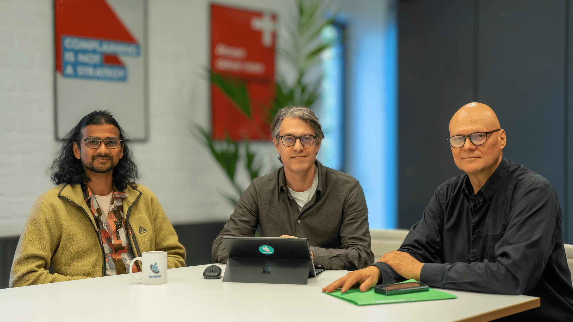 CTO Akash Raj Komarlu, CEO Joris Castermans, Director Andreas Spechtler