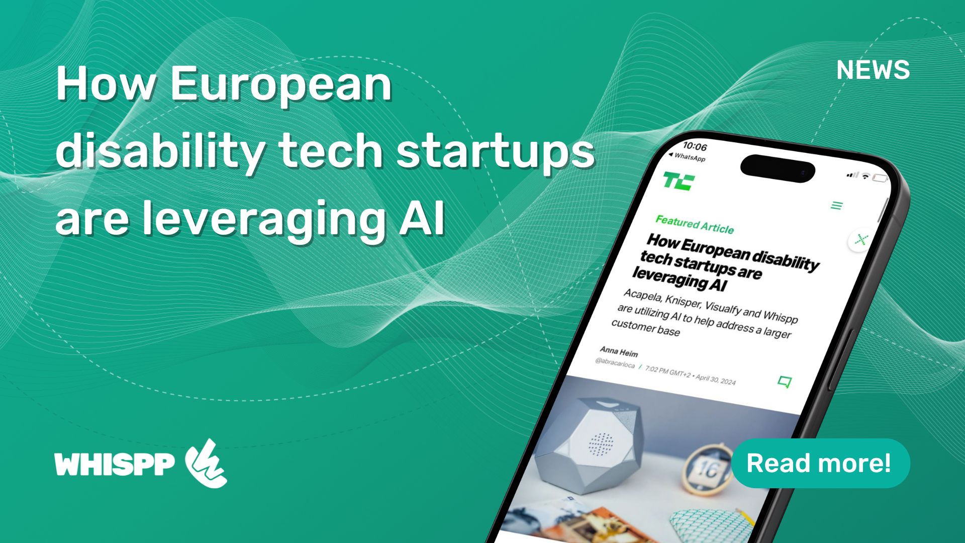 How European disability tech startups are leveraging AI, by TechCrunch