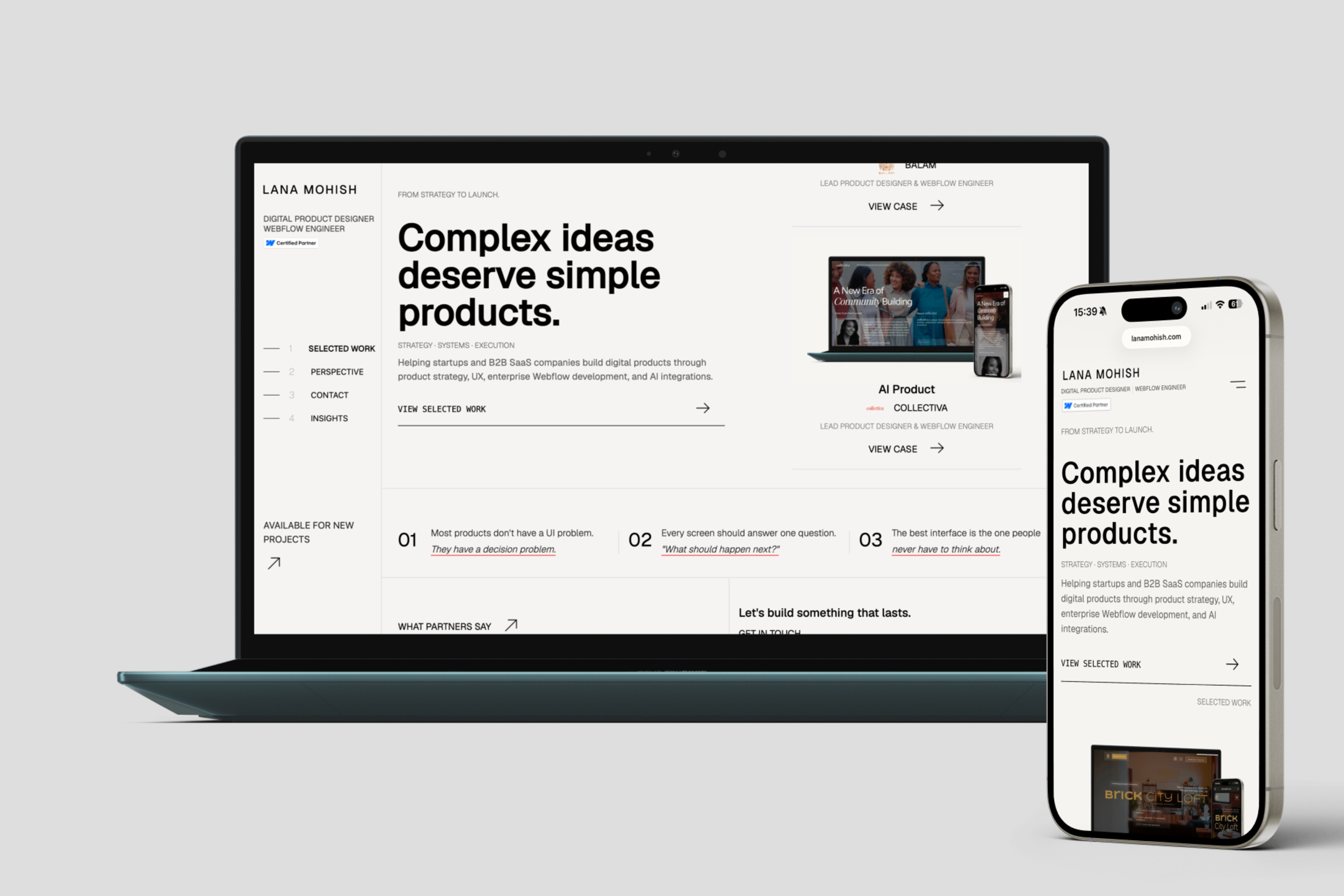 Lana Mohish | Product Designer & Webflow Certified Partner thumbnail