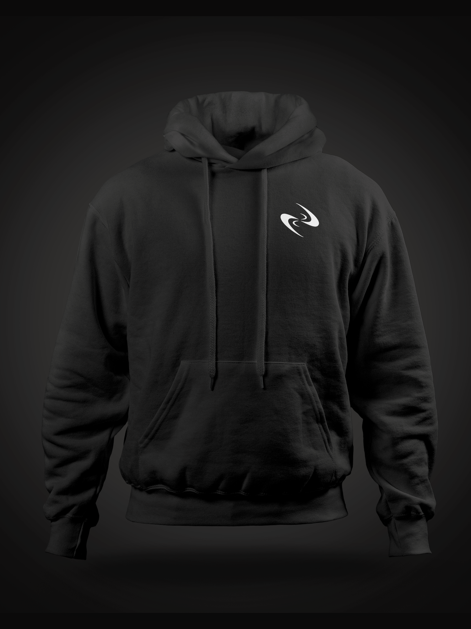 Black LexAr hoodie with chest mark
