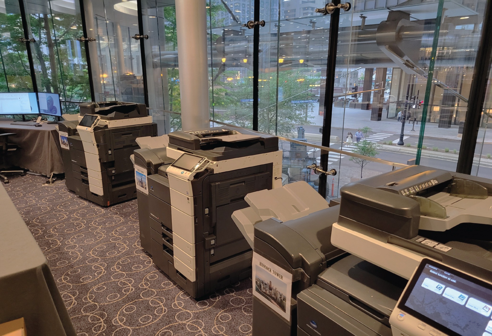 Hogan high-volume trial printing equipment installed on site