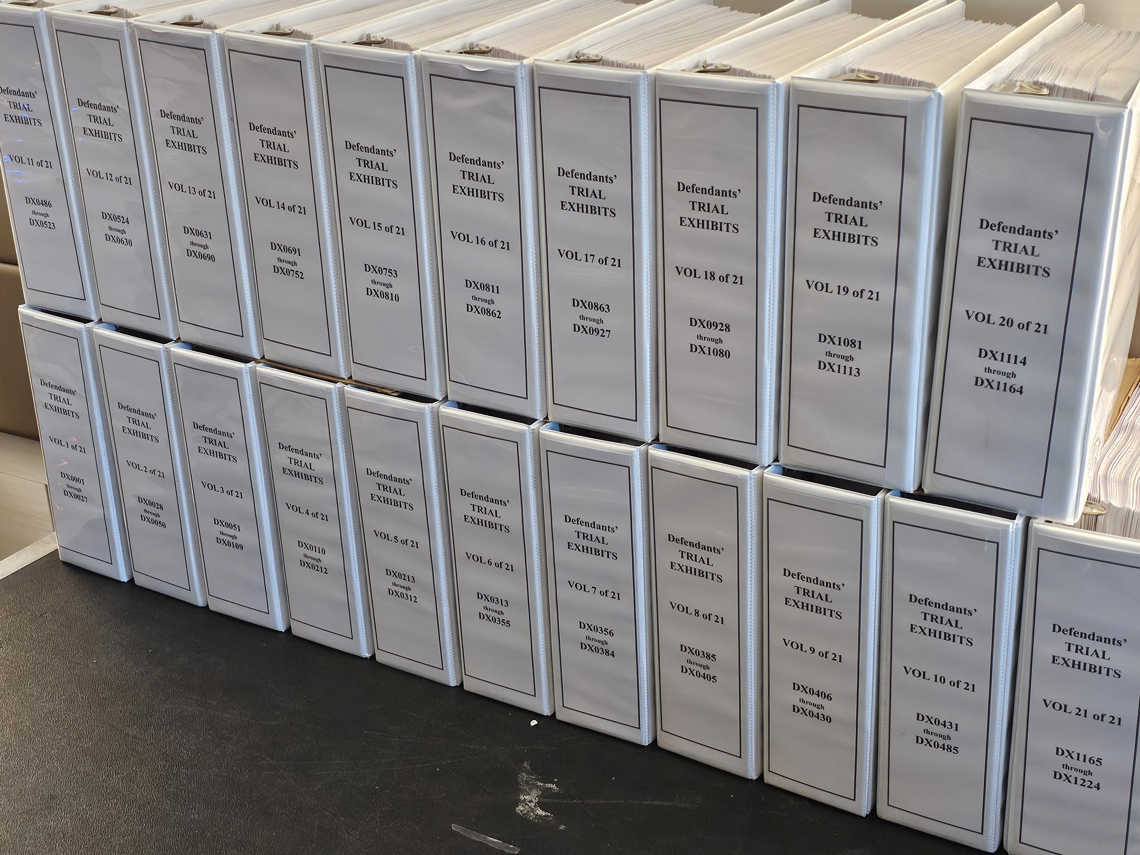 Completed binders from on-site print production
