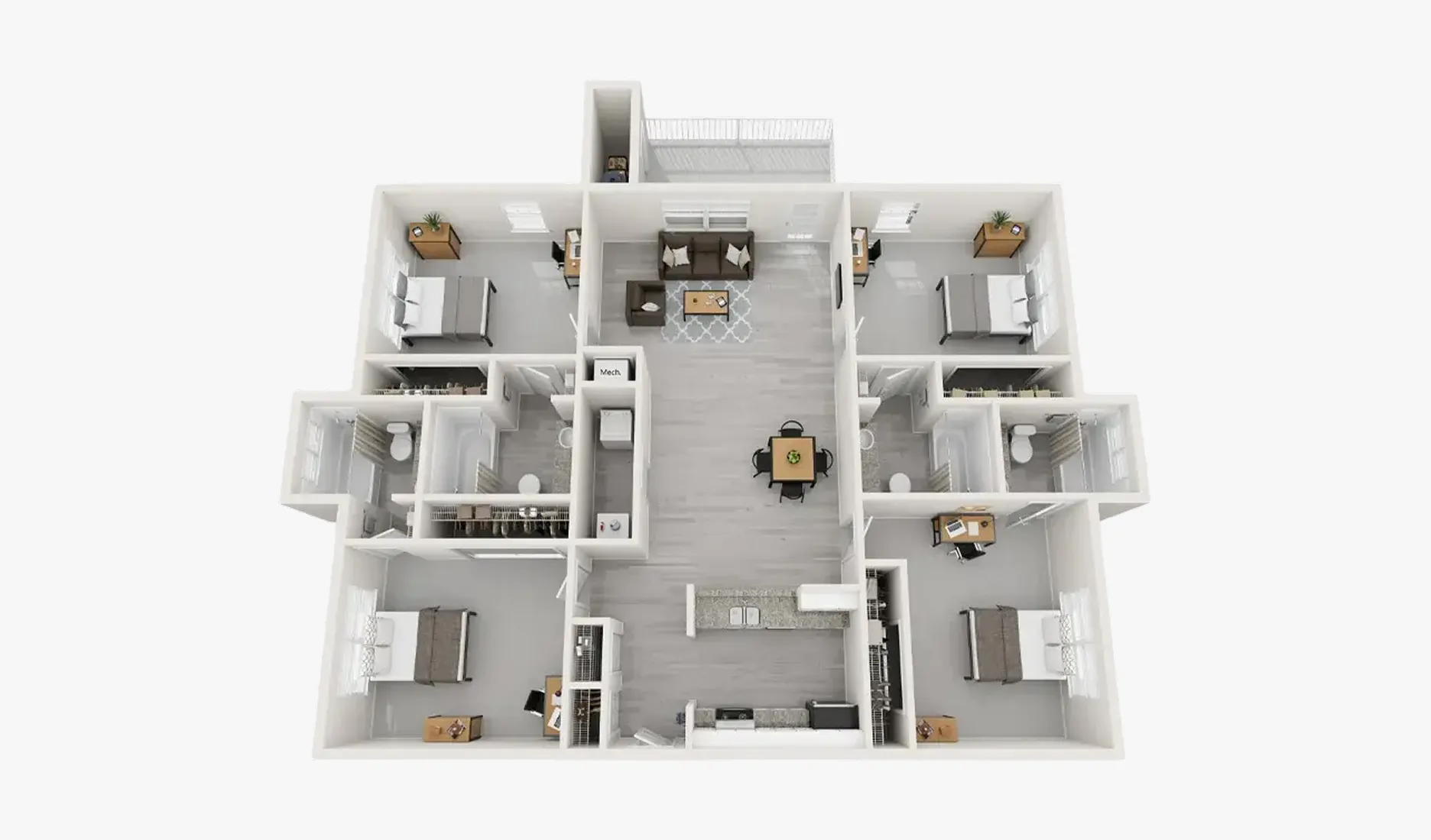 D1 floor plan at The Foundry