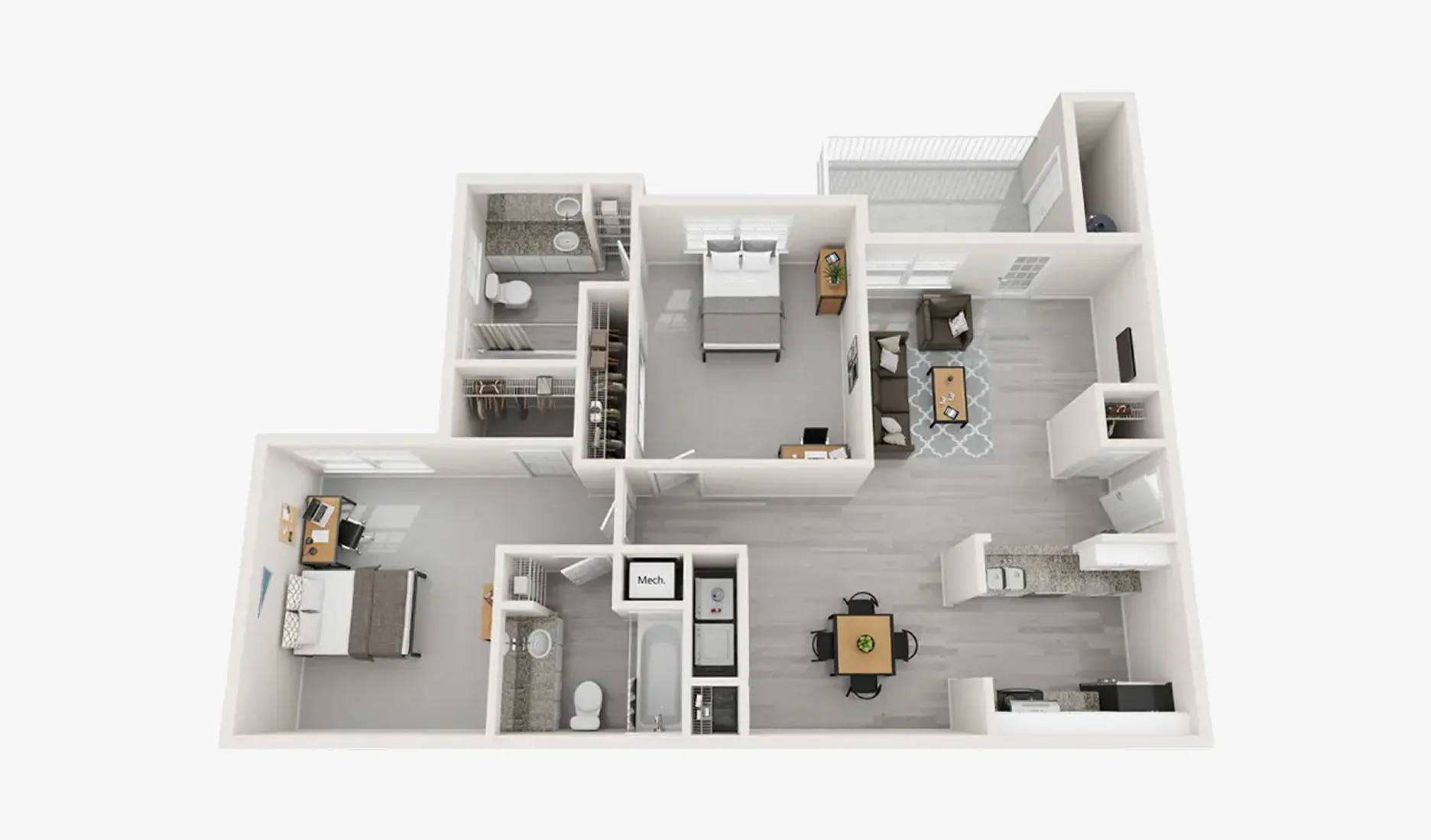 B1 Premium floor plan at The Foundry