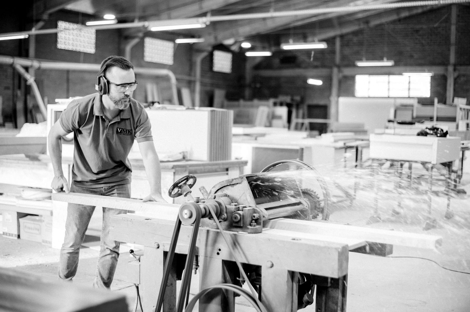 A business owner at work on the tools