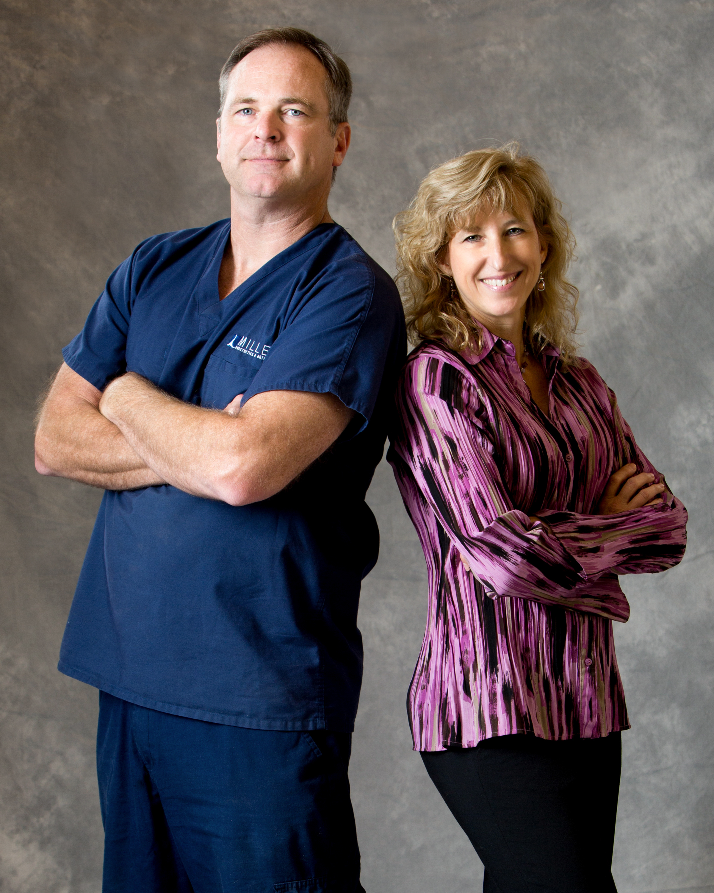 Co-Owners Mark (CPO) and Nancy (CEO) of Miller Prosthetics & Orthotics