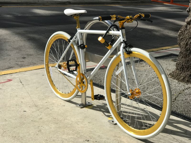 Bicycle wheel spokes representing the segments of a Wheel of Life self-assessment.