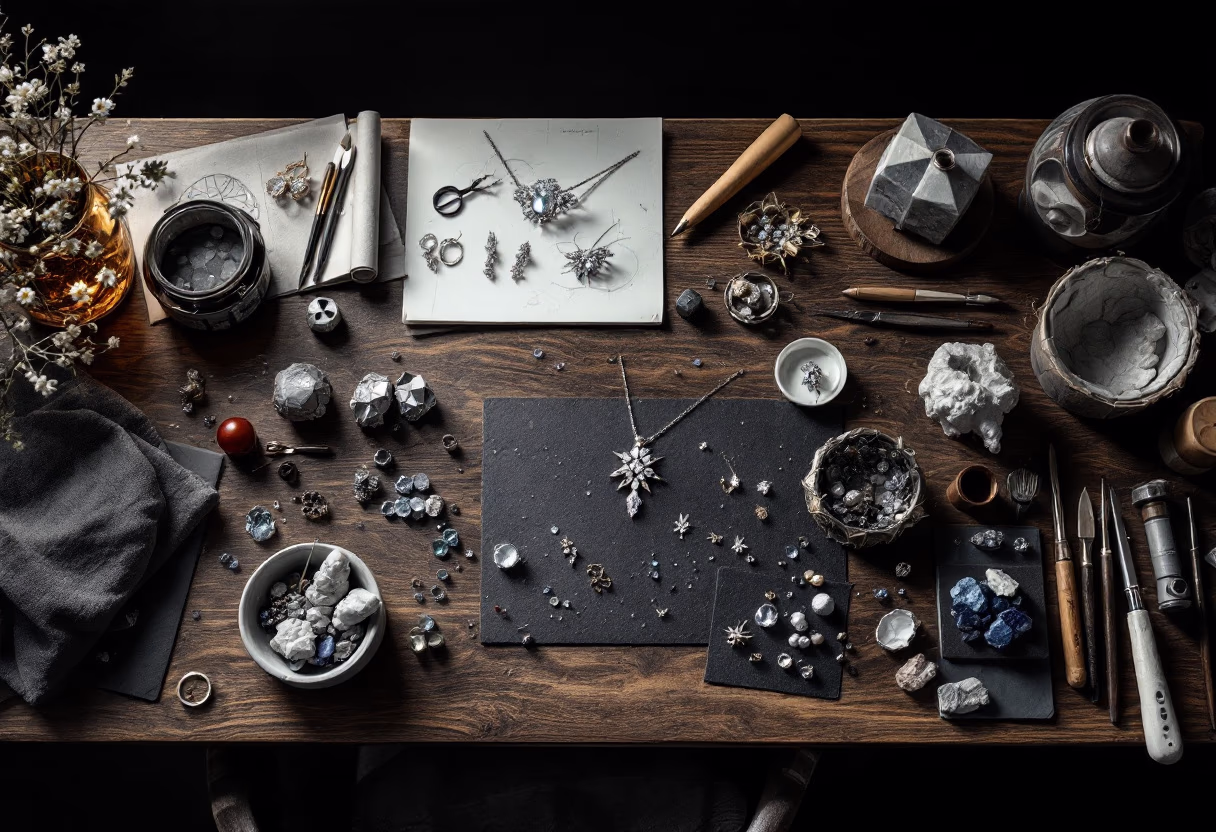 image of bespoke design process (for a jewelry store)