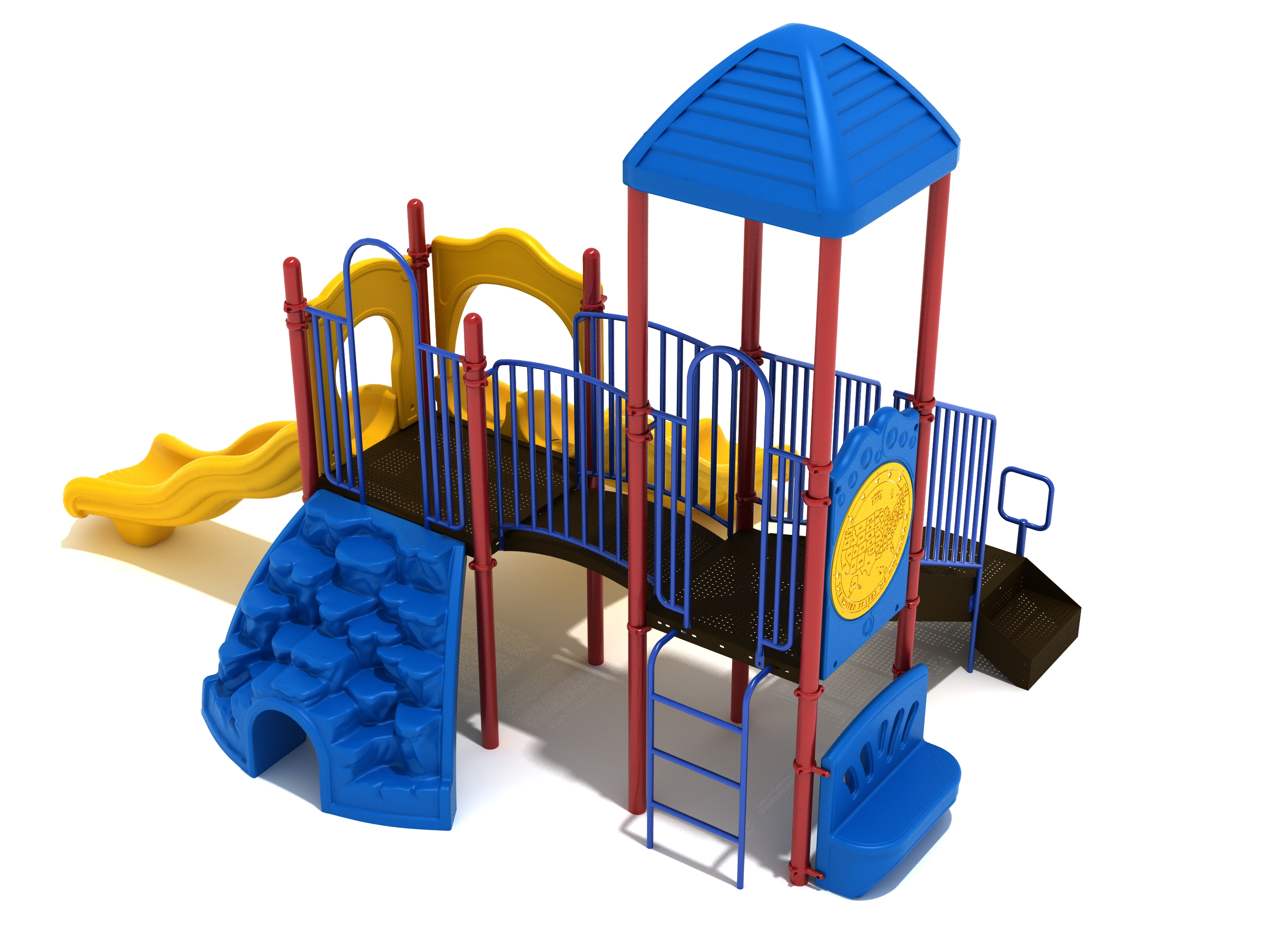 Gold Canyon primary colors playground structure