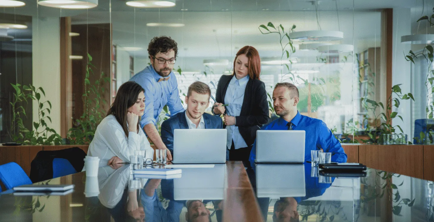 office staff gattering
