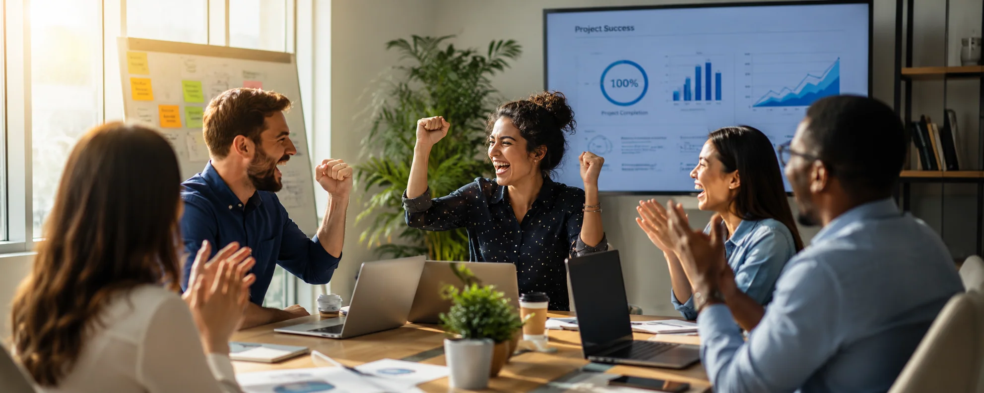 Office staff enjoying the success | Digiteins Partners