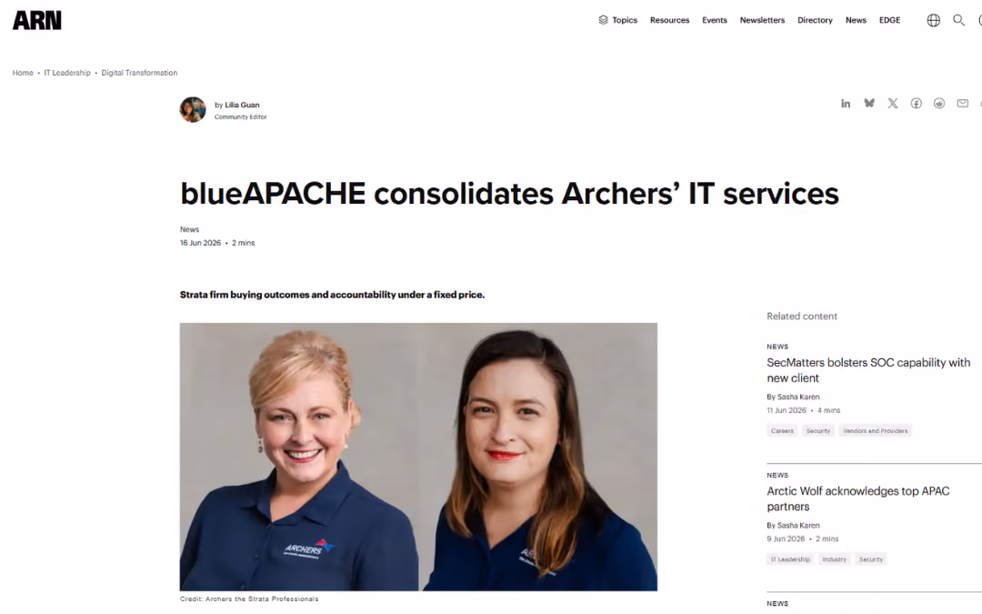 Archers The Strata Professionals Partners with blueAPACHE For It’s Next Phase of Growth