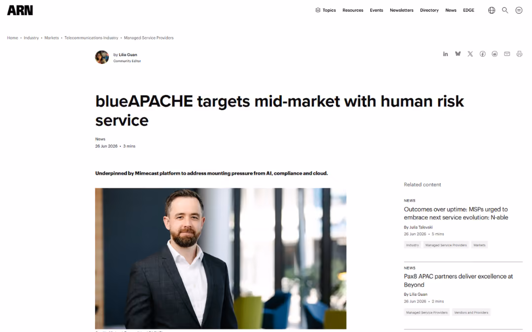 blueAPACHE targets mid-market with human risk service