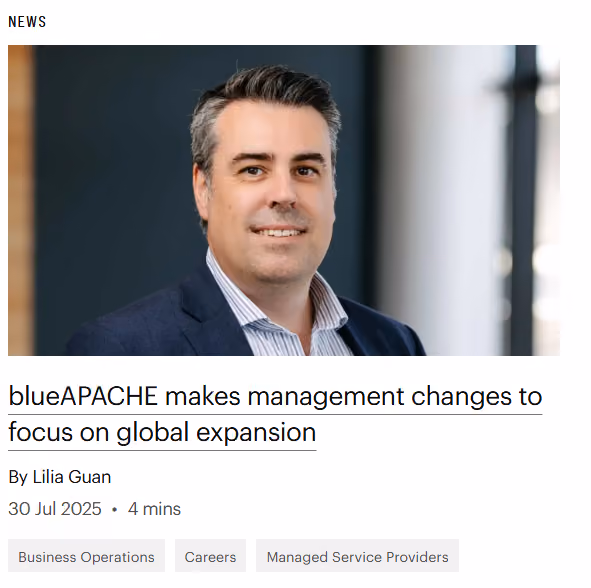 Leadership changes as blueAPACHE celebrates 27th birthday.