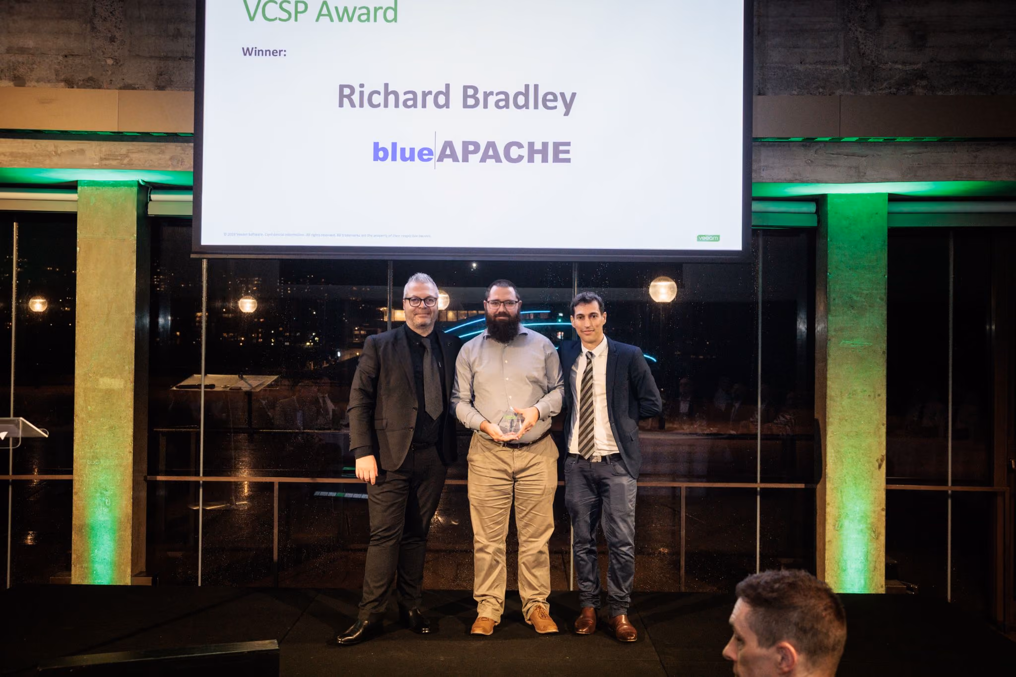 Richard Bradley Wins Technical Excellence VCSP Award at Veeam ANZ Partner Awards
