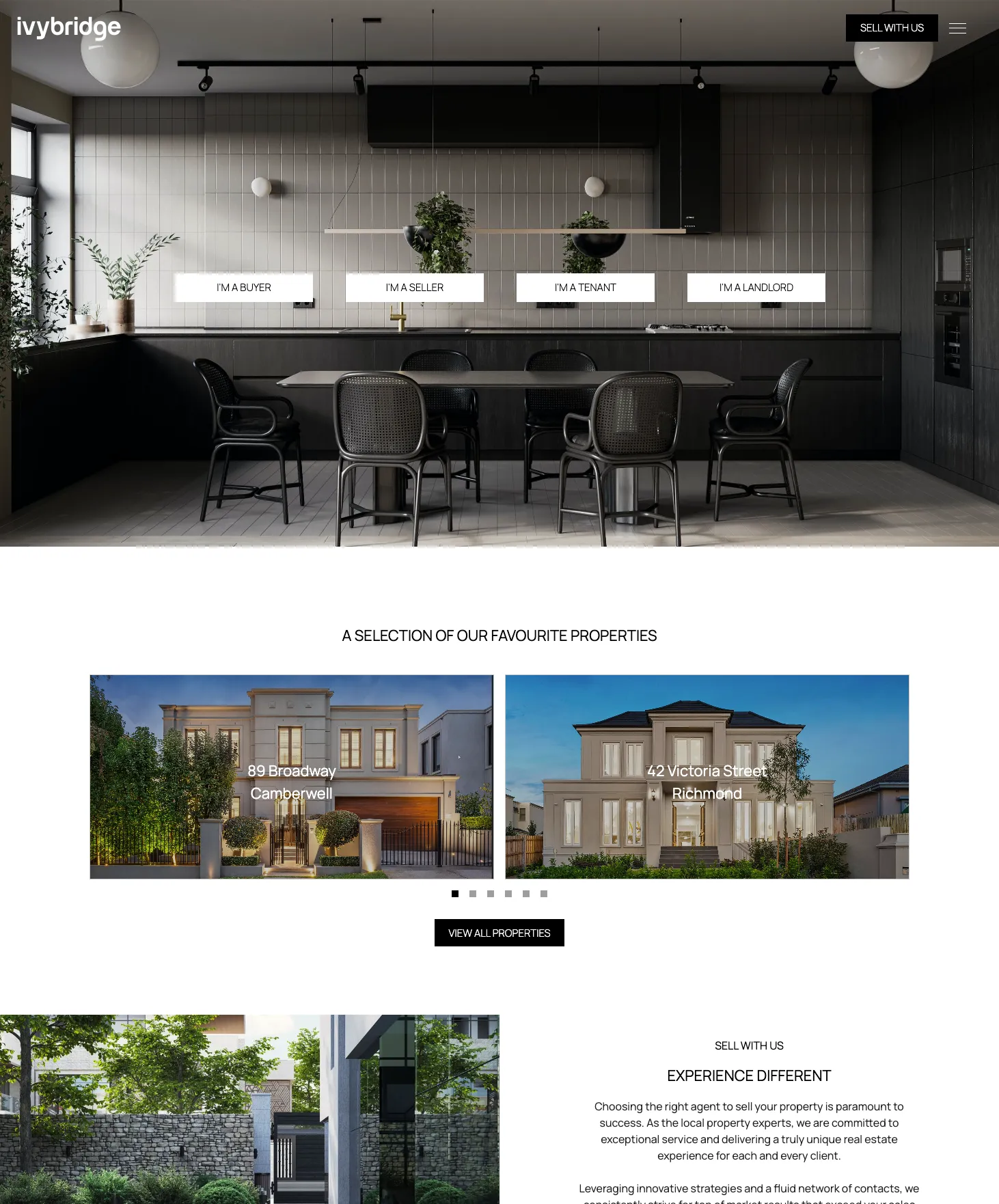 Ivybridge real estate website theme preview
