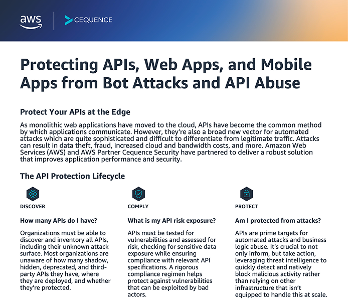 AWS joint solution brief thumbnail