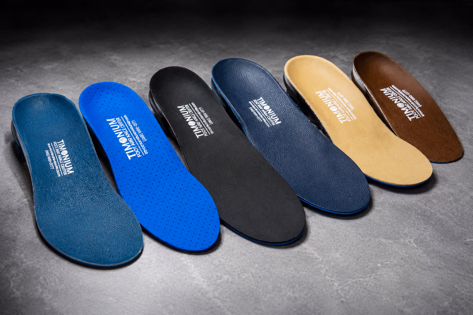 Custom orthotics prescribed by a podiatrist