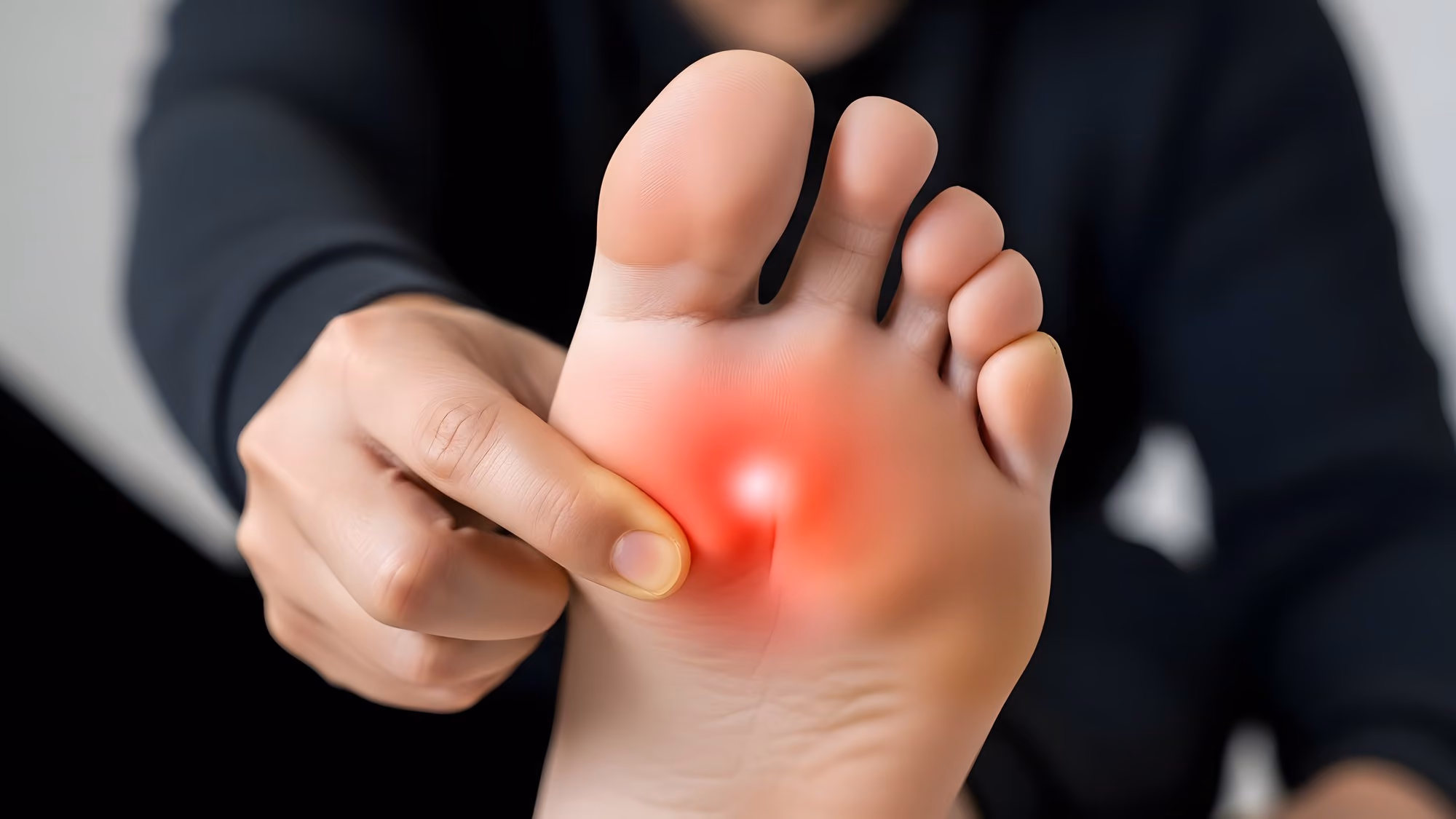 Ball of foot pain from metatarsalgia