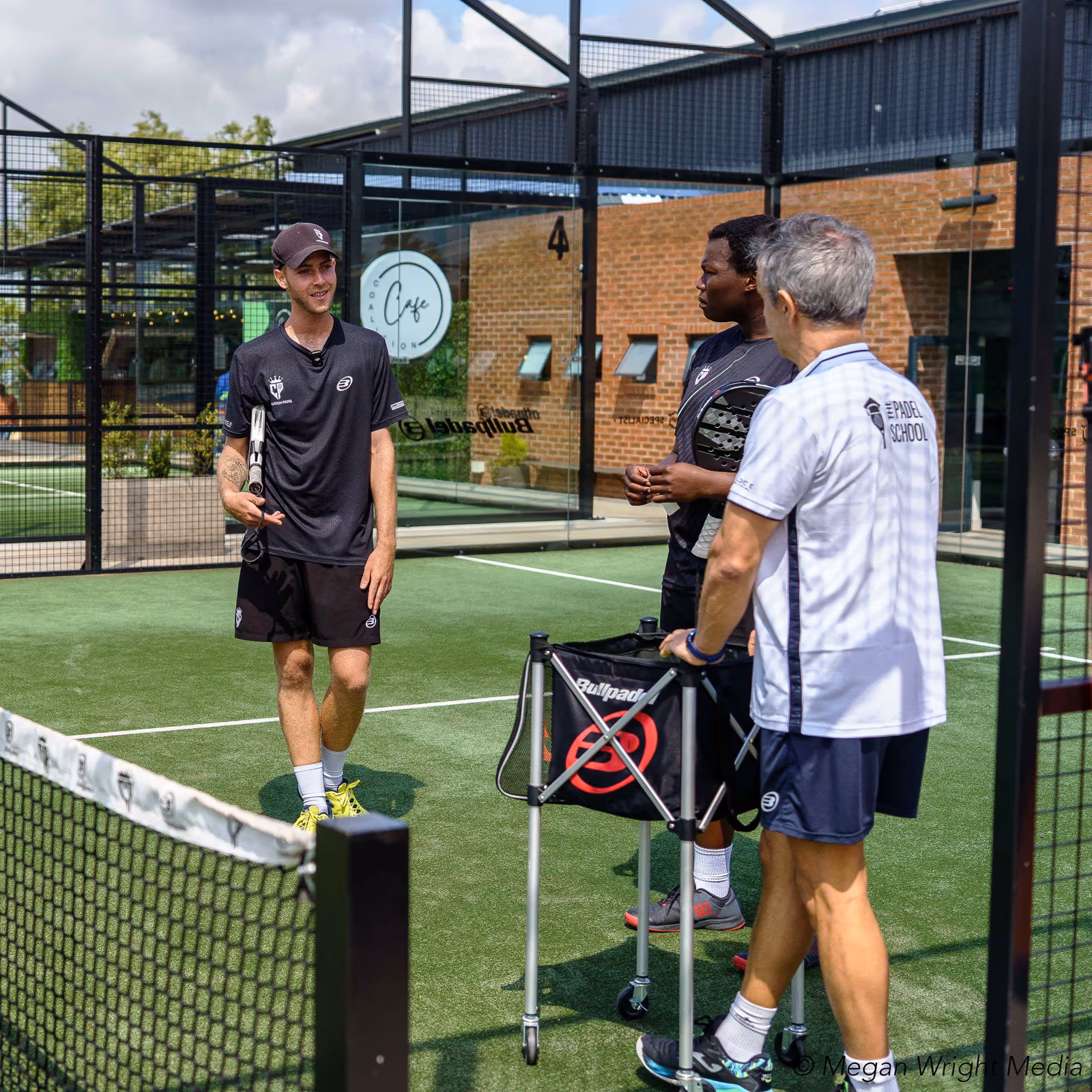 Padel courts at Coalition Padel in Johannesburg