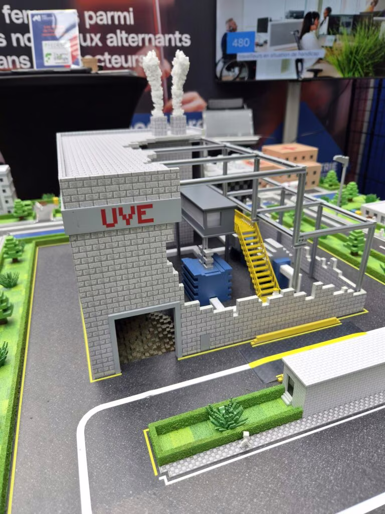 Maquette pédagogique d'une unité de valorisation énergétique des déchets
